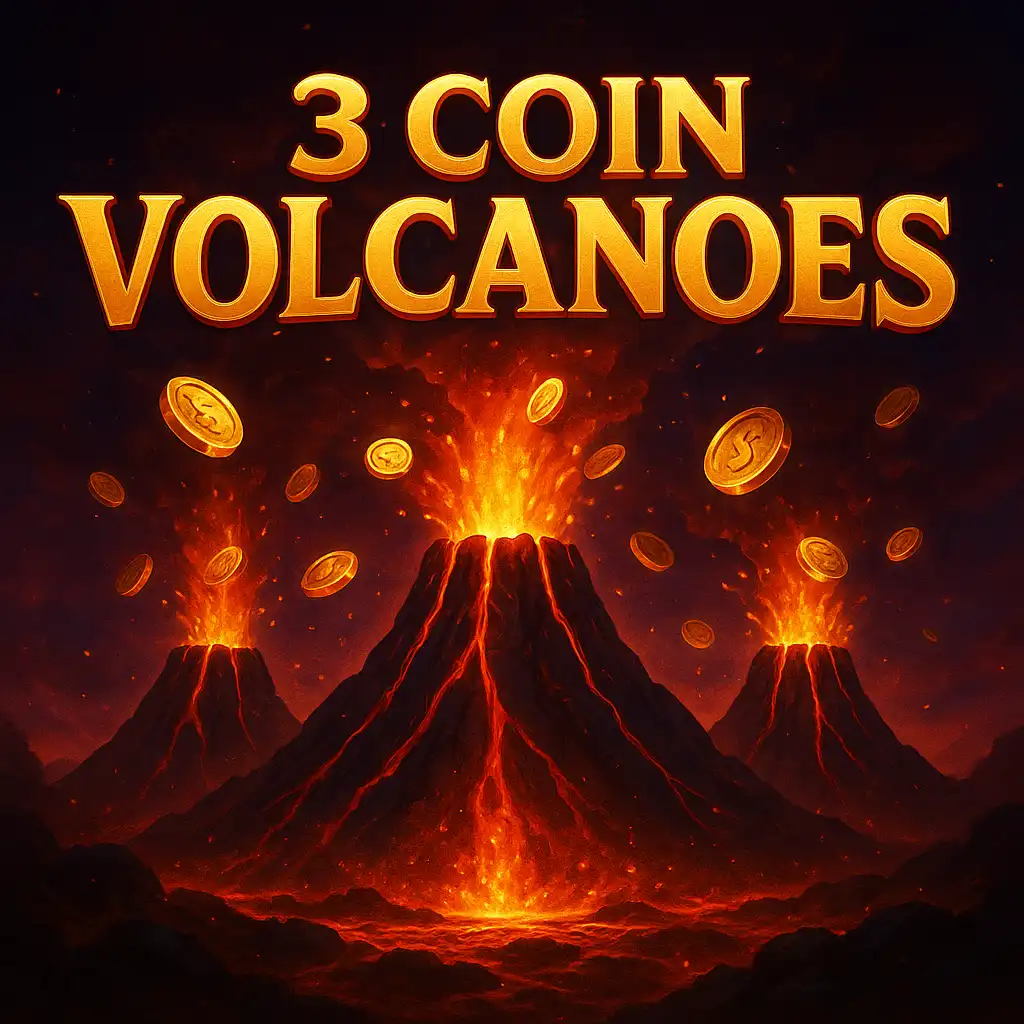 3 Coin Volcanoes slot game cover art